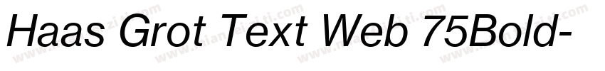 Haas Grot Text Web 75Bold字体转换
